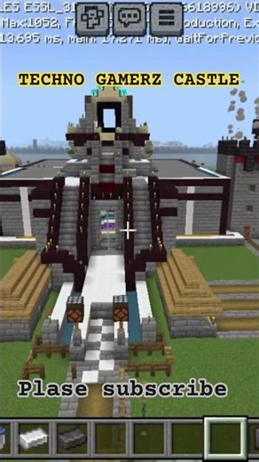 TECHNO GAMERZ CASTLE 🌹 #technogamerz #castle #minecraft #viral #shorts