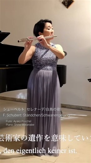 シューベルト:「セレナーデ」 歌曲集『白鳥の歌』より F. Schubert: Ständchen /"Schwanengesang"【フルートとピアノ】#shorts