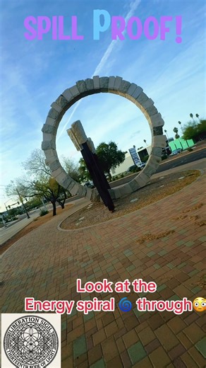 I was filming this structure and my camera caught something moving through the center 👁️ Toroidal field geometry creating vortex patterns. Watch closely. 🌀 #sacredgeometry #energywork #vortex #spiritualtiktok #consciousness ”