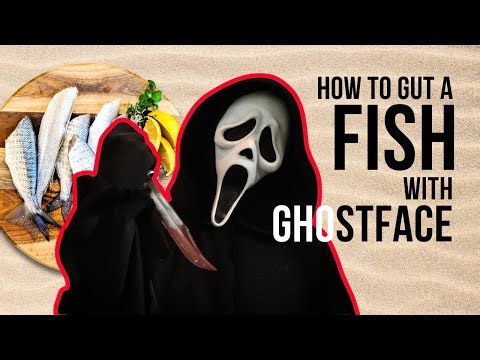 Ghostface's Guide on How To Gut a Fish | Funny Ghostface Cosplay video