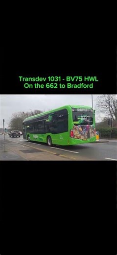 Transdev 1031 - BV75 HWL on the 662 to Bradford #bus #shorts
