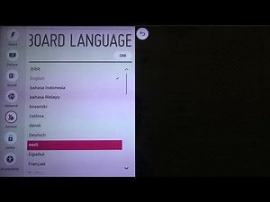 How to Change Keyboard Language in LG LED Smart TV? (LG39LB650V)