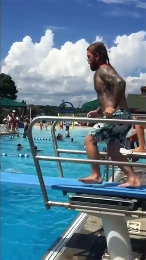 Epic Pool Fails: Flips, Dives, and Wipeouts! #shorts
