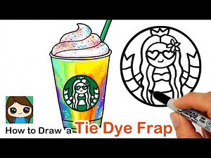 How to Draw a Starbucks Tie-Dye Frappuccino | Summer Art Series #5