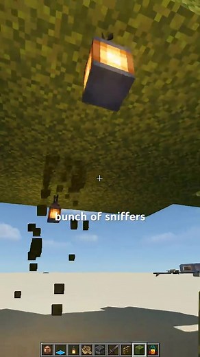 Sniffer HIDDEN DIG PARTICLES #minecraft #howto #build #house #tutorial | minecraft