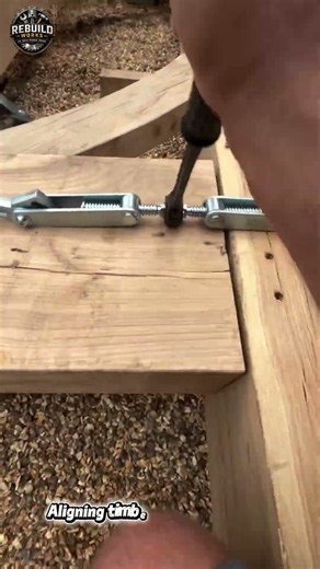 Timber Frame Beam Joint Assembly #timberframe #carpentry #construction