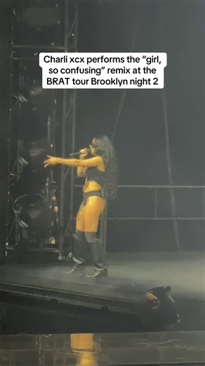 @charli_xcx performs “girl, so confusing” remix sans Lorde at her second of four sold-out nights of the #BRATtour in Brooklyn. | Billboard