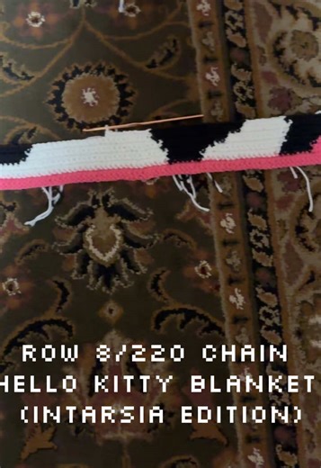 How to Crochet a Hello Kitty Blanket