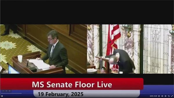 Mississippi Lt. Governor collapses in Senate Chamber