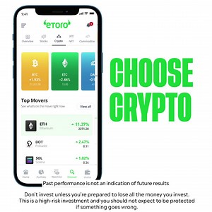 36K views · 715 reactions | There are two ways to invest in crypto: The hard way, and the eToro way. Explore 100+ cryptocurrencies on eToro. | eToro | Facebook