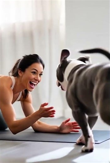 Doing Yoga with My Puppy 🐶🧘‍♀️ | Cute & Funny Home Workout