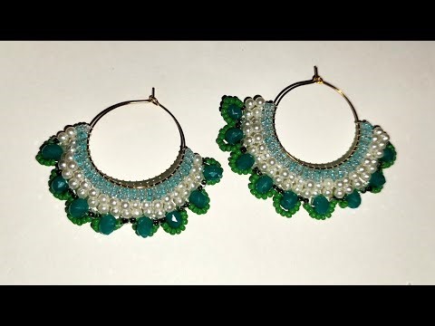 Easy Diy Hoop earrings 😊 | Tutorial