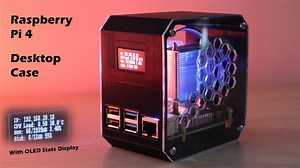 DIY Raspberry Pi 4 Desktop Case With OLED Stats Display #piday #raspberrypi @Raspberry_Pi