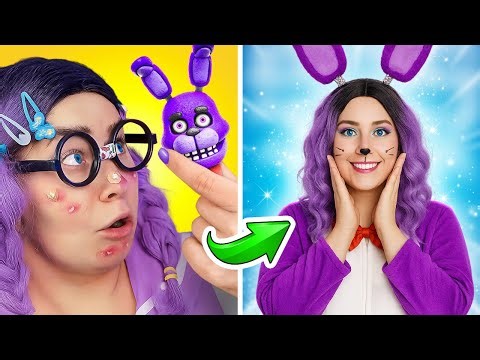 🎭 Turn Into Bonnie! Five-Inspired Glow-Up with Makeup & DIY Tricks