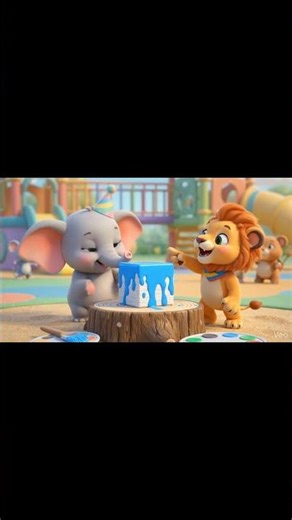 Zoo Zoo & The Magic Paint! 🎨 | Learn Colors with Lion & Elephant | Toddler Learning