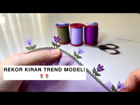 16/ YOK BÖYLE ZARAFET! 🌷 Yeni Tasarım Lale İğne Oyası Modeli | Beautiful Needle Lace Design