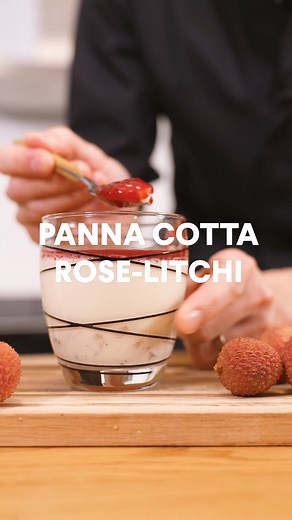 5.7K views · 27 reactions | Vous cherchez des recettes pour la Saint-Valentin ? Voici une panna cotta rose-litchi à tomber ❤ | Cuisine AZ | Facebook