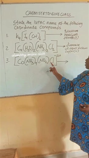 12K views · 270 reactions | IUPAC nomenclature of coordination compounds | Chemistry online class | Facebook