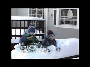 Family Home Videos: part 36. 1993 - Massive snowstorm