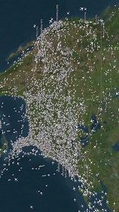 1.1M views · 4.7K reactions | HÃY XOAY ĐIỆN THOẠI NGANG RA ✈️VIDEO TIME LAPS ​​khoảng thời gian 2 giờ đầy mê hoặc của giao thông hàng không trực tiếp trên Bắc Mỹ trong khoảng thời gian từ 12:00 – 14:00 UTC Nguồn: Plane Finder | Vietkingtravel | Facebook