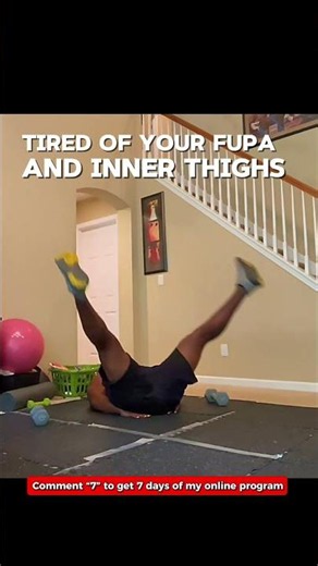 FUPA and inner thighs workout #fitnessjourney
