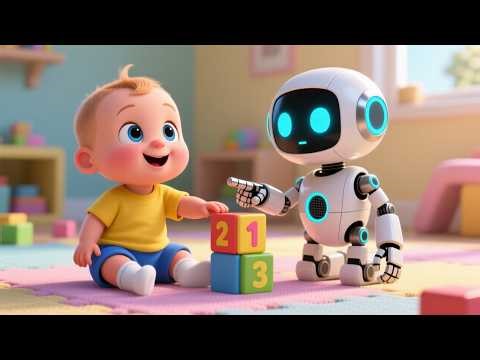 Robot Number Count 🤖🔢 | Learn 123 for Kids | Counting Fun for Toddlers