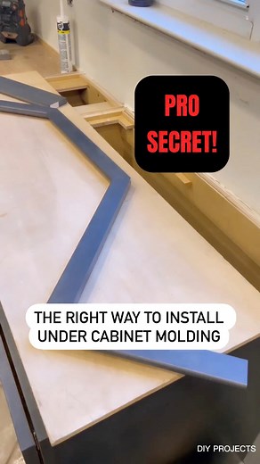 How-To-Install Moldings. Don’t Struggle. Just Do This Trick! #diy #carpentry #homeimprovement #reelsinstagram #trending | Interior Trend Inc.