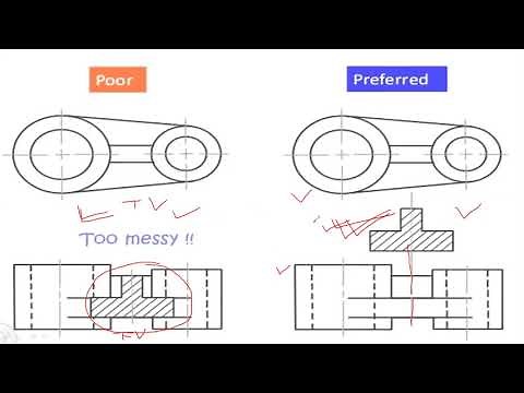 Removed Section View (Machine Drawing Subject Unit-1 Section View