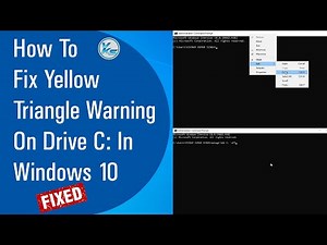 ✅ How To Fix Yellow Triangle Warning On Drive C: In Windows 10 (2021)