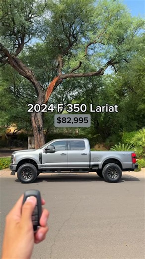 Amazing looking F-350 👀 2024 Ford F-350 Super Duty Lariat in Carbonized Gray. Available now on our lot. Give us a call to Schedule a test drive (480) 210-2660 #azdealership #customtrucks #FordTrucks #FordLariat #F350 #FordSuperDuty #dealership | Unique Trucks