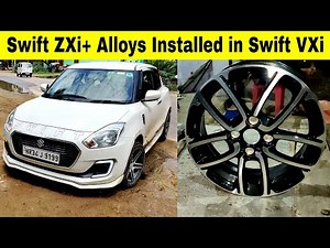 Swift Top Model Alloys Installed in Lower Model | Swift Alloy Wheels | Mechanical Jugadu