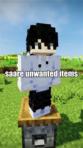 What we add trash compactor in minecraft! #minecraft #minecraftshorts