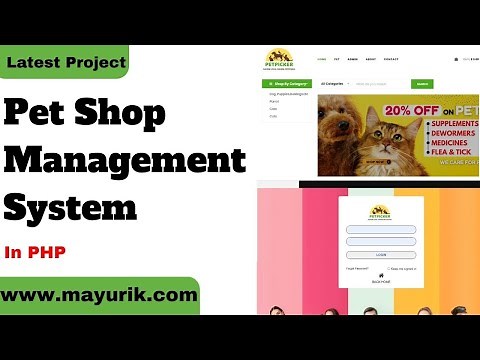 Pet shop management system in php | online pet shop website | Source Code & Projects