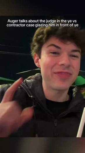 Auger Talks About The Judge Glazing Him In Front of Ye #auger #ye #reaction #fyp