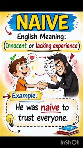 Naive Meaning in English | Vocabulary Words #shorts