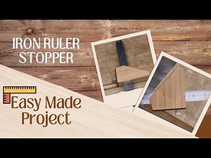 🛠️ How To Make Iron Ruler Stopper Tool | Easy Made DIY Project / #Woodworking #howtomake