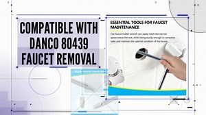 Faucet Seat Wrench, Compatible with Danco 80439, 2-Sided Design for Hex/Square Steel Seats - Faucet Compression Seat Installation & Removal Tool 1 Pcs