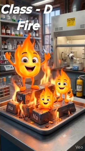 CLASS- D Fire | Types of Fire #facts #safety