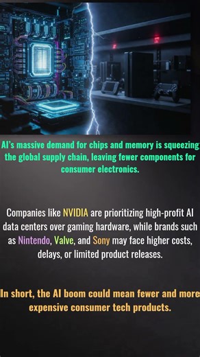 AI Chip Shortage 2026: NVIDIA Prioritizes AI, Nintendo & Sony Face Console Delays #shorts