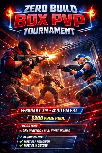 Zero Build Box PVP tournament dm or a mod to lock in your spot #fortnite #fyp #fy #streamer #fortnitebr