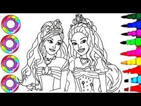 Apprendre A Dessiner Barbie - Disney Barbie Princess in the DreamHouse Coloring Pages for Kids