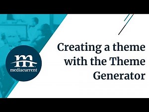 Creating a theme with the Theme Generator