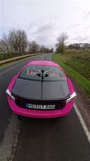 Insta360 on the pink GT86 - 3rd person view😍🩷 IG me.stickersusi #pov #insta360 #gt86 #automobile