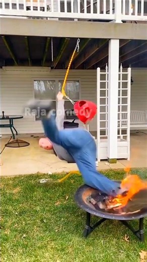 Swing করতে গিয়ে আগুনে! 😂🔥 Epic Fail bangla funny video #viralvideo #shorts