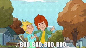 ♪ Boo, boo, boo, boo ♪