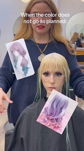 Creative Hair Color: Pink & Mint Transformation