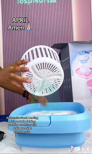 Mini Portable Folding Washing Machine for 25,000 Naira