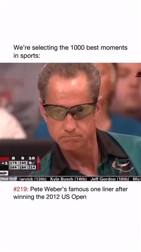 Momentsofsports1k on Instagram: "That Pete Weber moment is still one of the greatest unintentional sports mic-drop moments ever. 2012 U.S. Open, championship match on the line. Weber strikes to win, turns to the crowd, veins popping, and unleashes the legendary line: “WHO DO YOU THINK YOU ARE? I AM!” It wasn’t scripted. It wasn’t planned. It was pure emotion — confidence, pressure, and ego colliding in one perfect outburst. The clip took on a life of its own. Memes, remixes, and references every