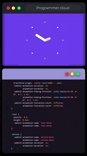 ⏰⚙️ Clock Loading Animation with HTML and CSS