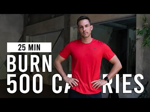 BURN 500 CALORIES with this 25 Minute Cardio HIIT Workout (Intense, No Equipment)